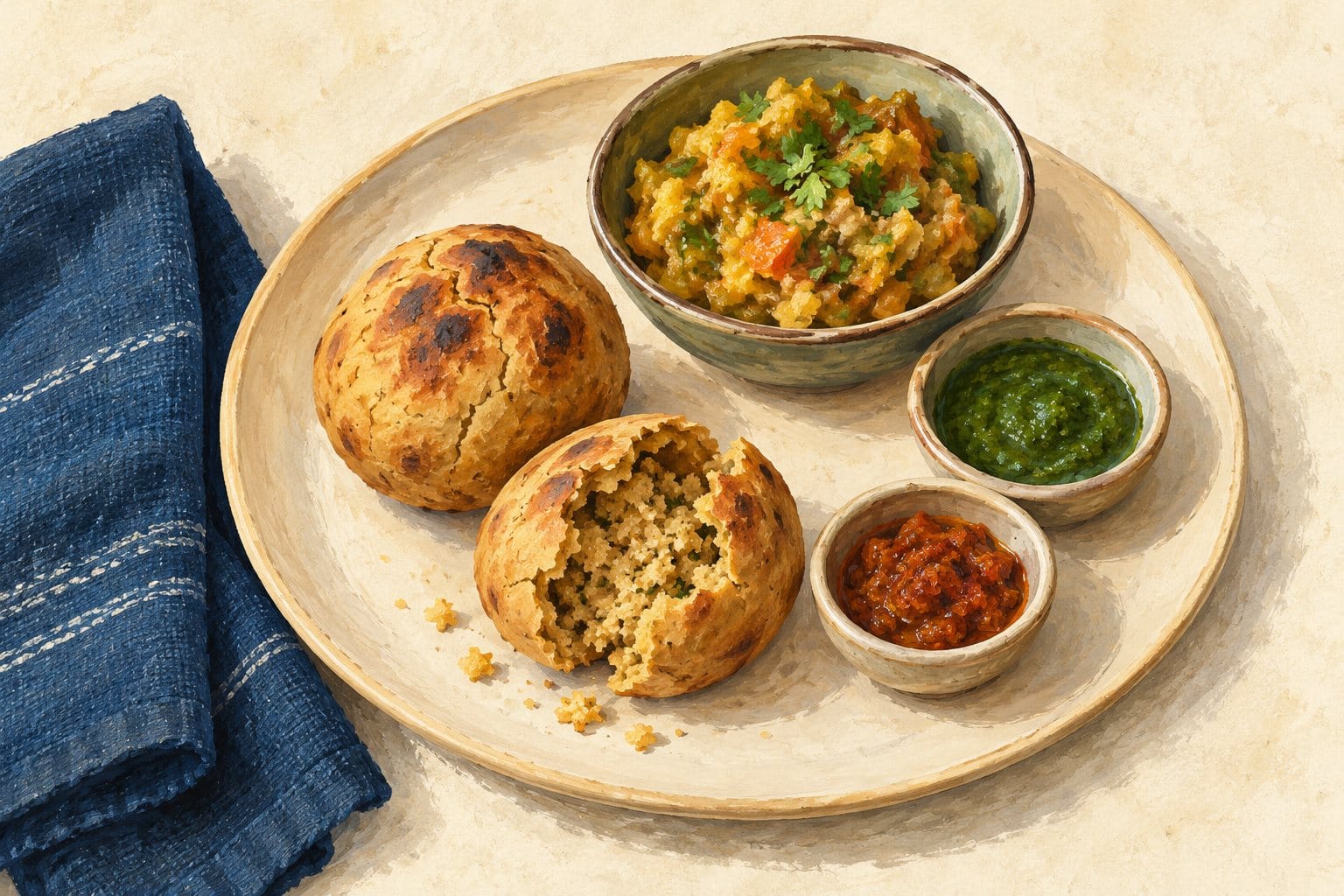 Baati Chokha in Ayodhya: Look at the Whole Plate