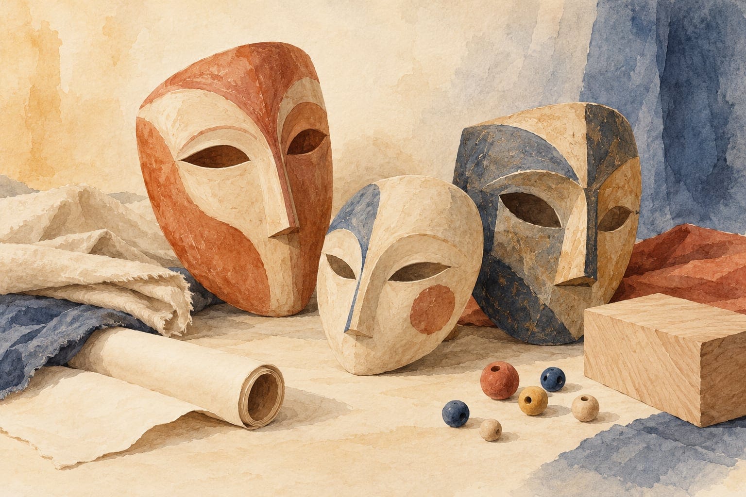Three Ravana Masks, Three Ways to Shape a Character